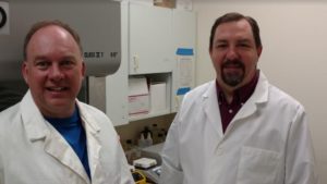 ActiveClean Dr. Charles Call and Dr. Thomas Corbitt in Laboratory